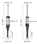 These Kickass Woodworking Drill Bits Feature Two Top Notch Square Hole Chisels For Fast Hollow Mortising On Any Lumber Project Including Half And Five Sixteenths Inch Sizes Today showing sizes and dimensions of bits.