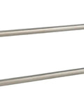Ashfield 24 Inch Double Towel Bar in Brushed Nickel with Dual Rails, Easy Four Screw Mount, Concealed Hardware, Rust Resistant Finish