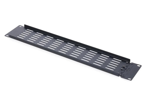 Slick 19 Inch 2U Rack Mount Blank Panel With Hinged Design And Killer Ventilation Slits For Smooth Server Cabinet Airflow.