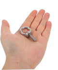 Stainless Steel M6x20 Threaded Eye Bolts With Closed Ring For Heavy Duty Concrete Mounts And Wall Hooks, hand-held view