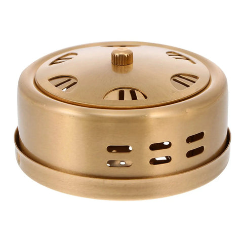 Copper Moxa Box Holder For Moxibustion Heat Therapy In Home Spa Massage Thickened copper construction with smooth surface