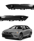 BXZ front bumper cover bracket retainers pair for Toyota Camry 2015–2017, black plastic