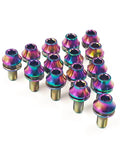 Colorful Titanium M5x12 Hex Bolts With Washers For Water Bottle Cage On Mountain Bike MTB Set Of 4 Beefy Strong Lightweight Screws