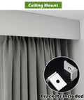 Top Shelf Ceiling Mount Acoustic Panel Zero Hassle Install For Bedroom And Living Room Sound Dampening Wall Treatment Noise Blocking Foam Sheet With Tight Grip Brackets 4 6M 15 Foot Wrap with ceiling mount brackets.