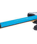 Professional Guitar Fret Leveling Beam And Sanding Block Precision Ground Steel Rail For Quick Fret Sanding And Perfect String Action Setup on a guitar neck.