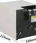 QUGURLID Automatic Wire Twisting And Stripping Machine High Speed Cable Cutting Tool 5 60mm Wires, compact design, dimensions 310x210x320mm.