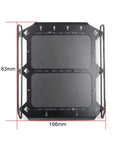 Heavy Duty Carbon Fiber Roof Cargo Rack For One Ten Scale Rc Crawlers Lightweight Gear Carrier showing dimensions 183mm by 166mm.