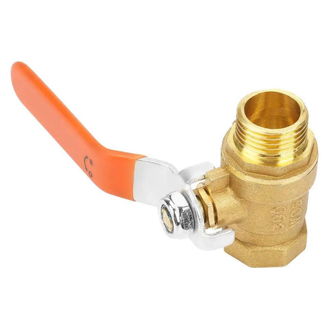 Heavy Duty Brass Ball Valve Half Inch Male And Female Threaded Plumbing Fixture With Hella Reliable Shutoff Control That Keeps Water Systems Snug And Completely Drip Free