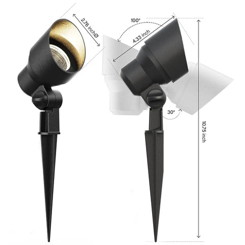 Low Voltage Landscape Lighting 20W Outdoor Spotlight Floodlight For Driveways And Gardens Dope Nighttime Glow Weatherproof