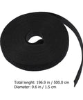 Heavy Duty Black Cable Ties 2 Rolls For Hassle Free Cord Management And Wire Organization Real Game Changer reusable black strap in roll