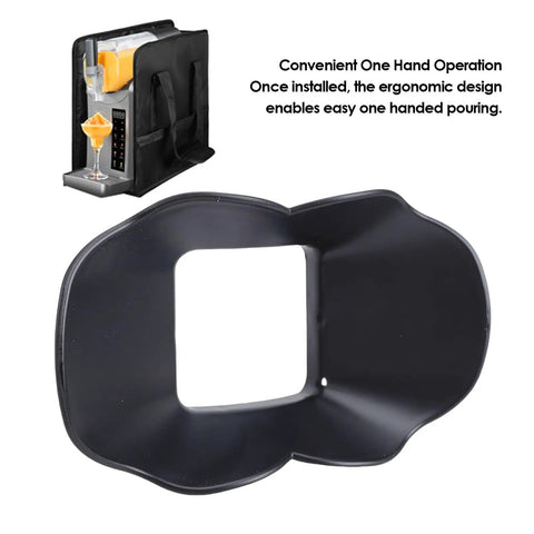 Slushie Machine Guard for FS301 and FS300, dishwasher safe, food-grade PP, durable barrier, prevents spills, installed view.