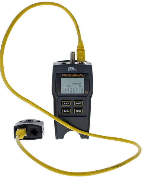 Pro Grade Multimedia Cable Tester With LCD Screen For Quick Wiremap Checks Of Low Voltage And Data Cables Verifies End To End Wiring On Twisted Pair Coax And Phone Cables Digital Design Built For Fast Accurate Results For Pros