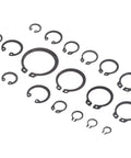 Multi Size 225Pcs C Clip Circlip Snap Ring Retaining Fastener Hardware Kit For Machines And Vehicles Durable Alloy Steel