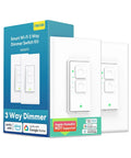 3 Way Smart Dimmer Switch Kit For Dimmable LED Lights, Halogen, And Incandescent, Hands-Free Remote Voice Control packaging