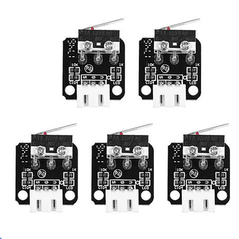 5 Pack 3D Printer Limit Switch Kit for CR 10 and Most Printers N O N C Microswitches 250V 5A Easy Install Mechanical Switches