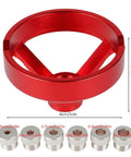 Straight Hole Drill Guide Jig For Drill Press, aluminum alloy construction, with 5 6 7 8 9 10 mm drill bushings shown