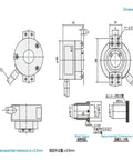 Technical diagram of TS5214N8599 Servo Motor Encoder for Precision Motion Control High Resolution Feedback Sensor