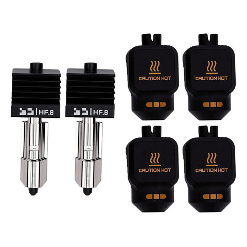 Built Different 0.8 Mm High Temp Hotend With Hella Tough Hardened Steel Nozzle And Four Premium Silicone Socks For Crushing Peek And Pei Materials On Your Lab Printer Setup Gear Up Today