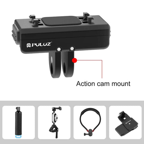 Magnetic Quick Release Mount For Insta360 X4 Air X4 Ace Pro Ace Action Camera With CNC Aluminum Base And One Quarter Inch Screws