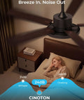 Boost Your Room Chill Level With This 52 Inch Smart Ceiling Fan. Features Whisper Quiet Rotation and Dimmable LED Lights.