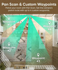 Image showing dual camera system with waypoints in living room, Dual Camera Pan And Tilt Security System For Indoor And Outdoor Use