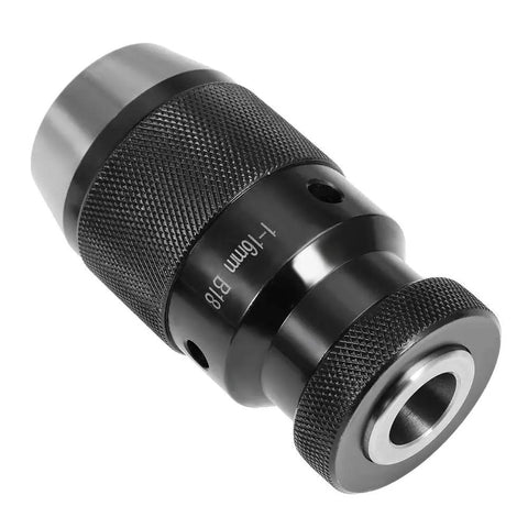 Self Tightening Drill Chuck With R8 Shank For CNC Drills And Lathes Spindle, Keyless Clamp, 1/32 to 5/8 Inch Clamping Range, Black