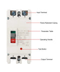 Two Pole 160 Amp Direct Current Miniature Circuit Breaker 20kA Short-Circuit Capacity 1000V Rating Flame Retardant Compact Easy Install
