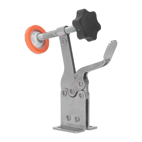 Heavy Duty Quick Release Toggle Clamp For Woodworking And Welding, Non Slip Rubber Grip locks down tight for stable clamping.