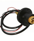 Copper MIG Torch Flange Base Connector Adapter for Stable Conductivity and Gas Flow in Metal Joining Tasks and Machine Service with Precision Torch Connector and Gold Face for Rock Solid Weld Setup, black copper adapter with cables