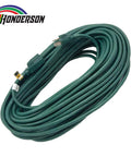 75 Foot Outdoor Extension Cord 16 Gauge 3 Wire SJTW Green Heavy Duty Cable With Grounded 3 Prong Plug For Weatherproof Power And Outdoor Decor Perfect For Holiday Lights And Yard Projects coiled in a bundle