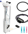 Fuel Pump Assembly With Level Sensor And Sending Unit Compatible With 1997 1998 1999 2000 Chevy S10 GMC Sonoma Isuzu Hombre 2.2L L4 Replaces E3943M Easy Install And Plug In Replacement with connectors and seals