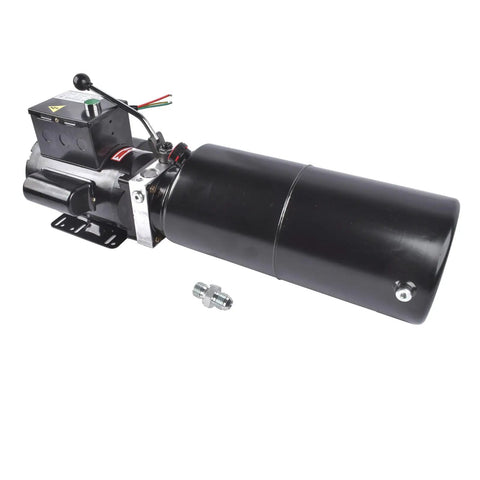 Single Acting Hydraulic Power Unit With 110V Plug And Go Motor And 2.2KW Smooth Operator Powers Garage Lift Posts Built Tough Using A Ten Quart Steel Reservoir And Solenoid Control Up To Twenty Three Mpa Working Pressure