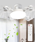 Totally Slick Remote Controlled Ceiling Fan Light Combo delivering three speed breezes, smooth dimming, and airflow in home setting.