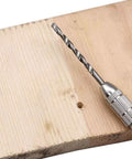 Drilling into wood with 40 Piece Mini Drill Bit Set 0.5mm To 2.0mm Straight HSS Twist Bits Fully Ground High Speed Steel