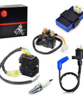 All In One Plug And Play CDI Box Ignition Coil Regulator Rectifier Relay Kit For Honda FourTrax 300 TRX300 TRX300FW 1993 Replacement Part