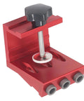 Pocket Hole Jig Kit With Aluminum Alloy Doweling Jig System for 0.47 to 1.77 inches boards, includes drill bit and fixator