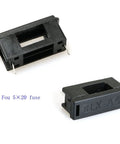 30 Pack 5x20mm PCB Mount Fuse Holders With Cover Black Plastic Fuse Seats For 250V 10A Circuits shown with model BLX-A