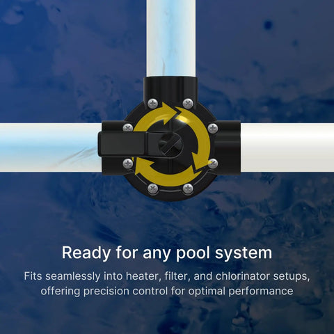 One And A Half Inch 3 Way Pool Diverter Valve With Positive Seal Posi Close And No Lubrication Lubeless Replacement Valve For Heaters