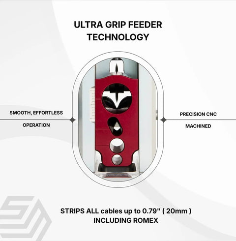 Pro Drill Powered Wire Stripper With Ultra Grip Feeder Jam Free Performance Durable Portable Copper Wire Stripping Machine