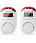 Gas Alarm Detector For Home And RV Propane And LNG And LPG Combustible Gas Detector Plug In And Wall Mount 2 Pack