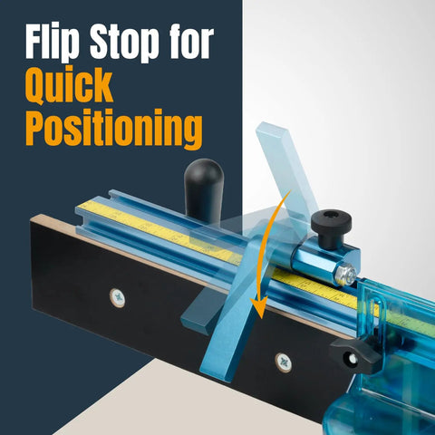 Two And A Quarter Inch Fence Flip Stop For Table Saws Miter Saws And Drill Presses Universal T Track Fence Stop For Precision Repeats In Your Home Shop Woodworking Jigs Includes Five Sixteenth Inch T Bolt One Pack