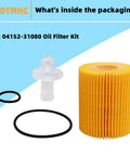 Oil Filter Kit For Lexus And Toyota SUVs And Trucks Heavy-Duty Replacement Filter Set With 70mm By 81mm Core Compatible With 04152-31080