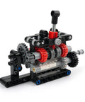 4 Speed Gearbox DIY Transmission Kit For Power Functions Building Blocks MOC Style Brick Set assembled view