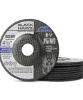 Four And One Half Inch Metal Cutting And Light Grinding Discs For Angle Grinder Two In One Cut And Grind Type Twenty Seven Zirconia Abrasive Discs One Eighth Inch Thick Seven Eighths Inch Arbor Pack Of Ten For Pipe Tubing Rebar And Stainless Steel