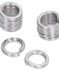 Must-Have 150Pcs A2 Marine Grade Stainless Steel Spring Lock Washers Set Split Square Section Assortment Kit For Automotive And DIY Projects Durable Fastener Hardware M4 Compatible, A2 stainless lock washers