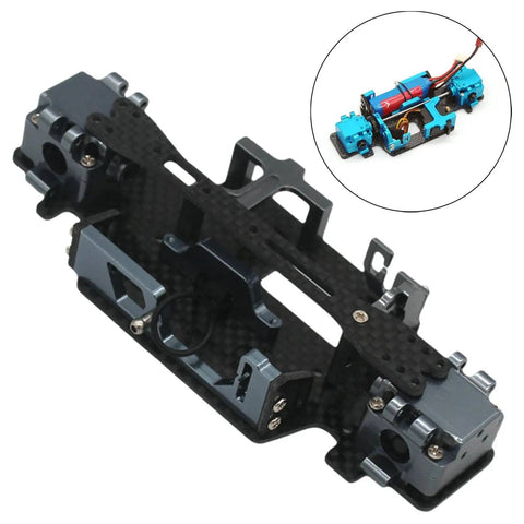 Carbon Fiber Chassis Motor Mount Plate For WLtoys K989 284131 RC 1 By 28 Scale Beefed Up Upgrade Kit CNC Machined Parts