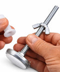 Adjustable Bed Frame Glides With Wing Nut Leveling Feet For Metal Frames, Heavy Duty Floor Protectors, parts in hand