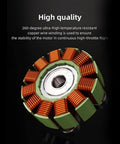 Specter 2306.5 1900KV Brushless FPV Motor high temp copper windings close-up for RC racing drones