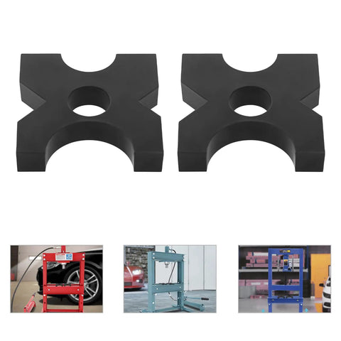 Bulletproof Two Pack Arbor Press Plate For Hydraulic Shop Press With One Inch Thickened H Frame And Four Notch Setup Compatible With Twenty And Thirty Two Ton Rigs Shop Ready Workhorse Accessory Kit Five By Five By One Inches