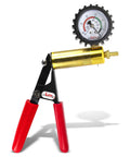 Pro Grade Ultima Vacuum Pump Handle With Gauge And Protective Rubber Cover, Brass Chamber And Red Padded Grips For Precise Metering